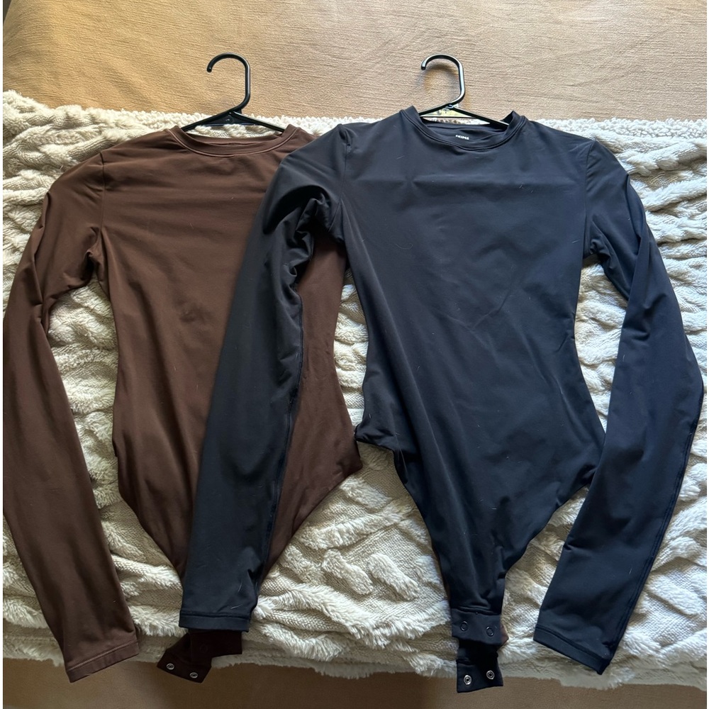 SKIMS Fits Everybody Long Sleeve Bodysuit Bundle